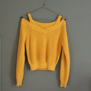 cold shoulder sweater